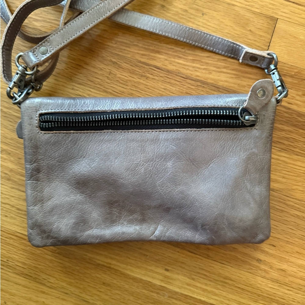 BED|STU Leather Crossbody Bag - Grey/brown used one day - Picture 7 of 7